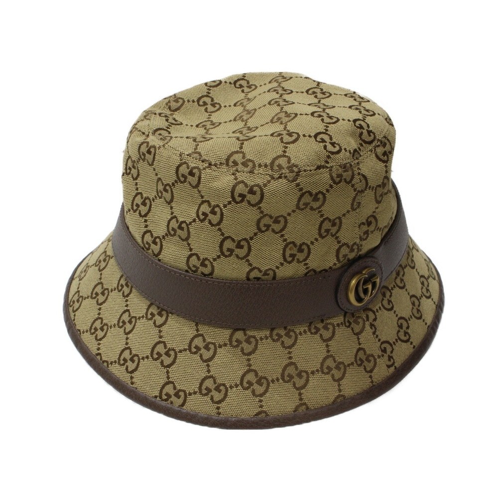 Gucci GG Fedora Hat Beige Brown